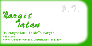 margit talan business card